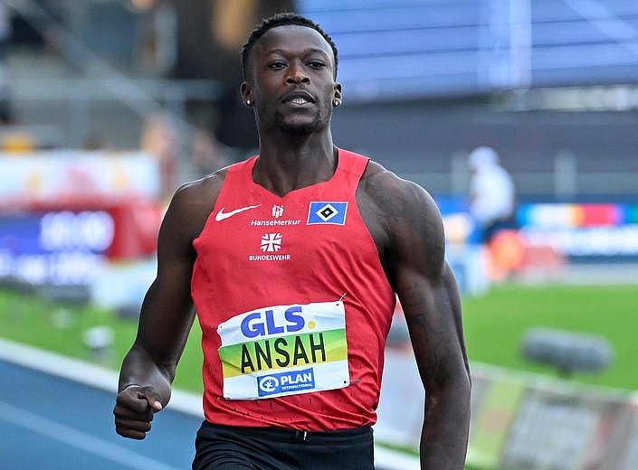 Über 100 Meter: Owen Ansah sprintet zum dritten DM-Gold in Folge