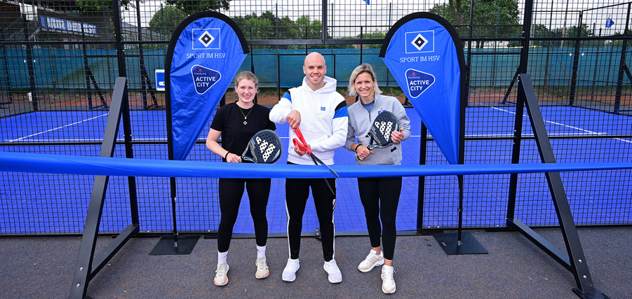 HSV eröffnet mobile Padel-Anlage in Norderstedt
