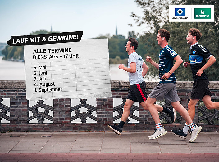 HSV x HanseMerkur: Fünfmal gemeinsam um die Alster